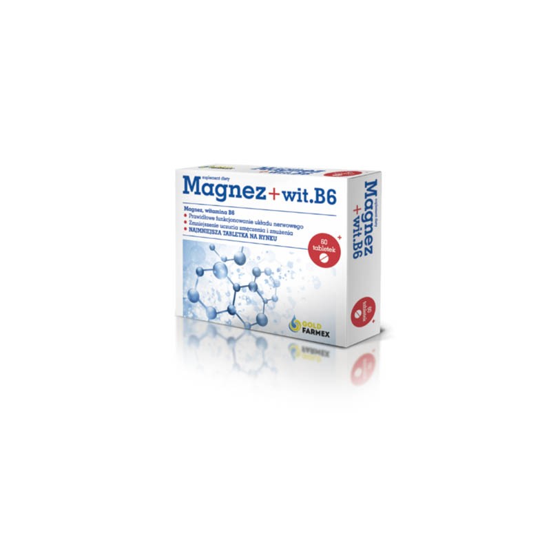 Magnez + Wit. B6, 60 tabletek 