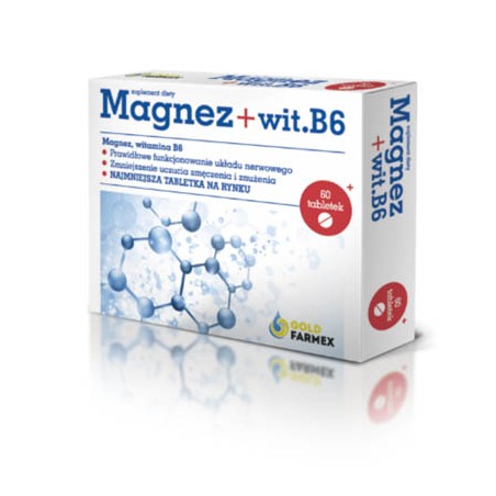  Magnez + Wit. B6, 60 tabletek 