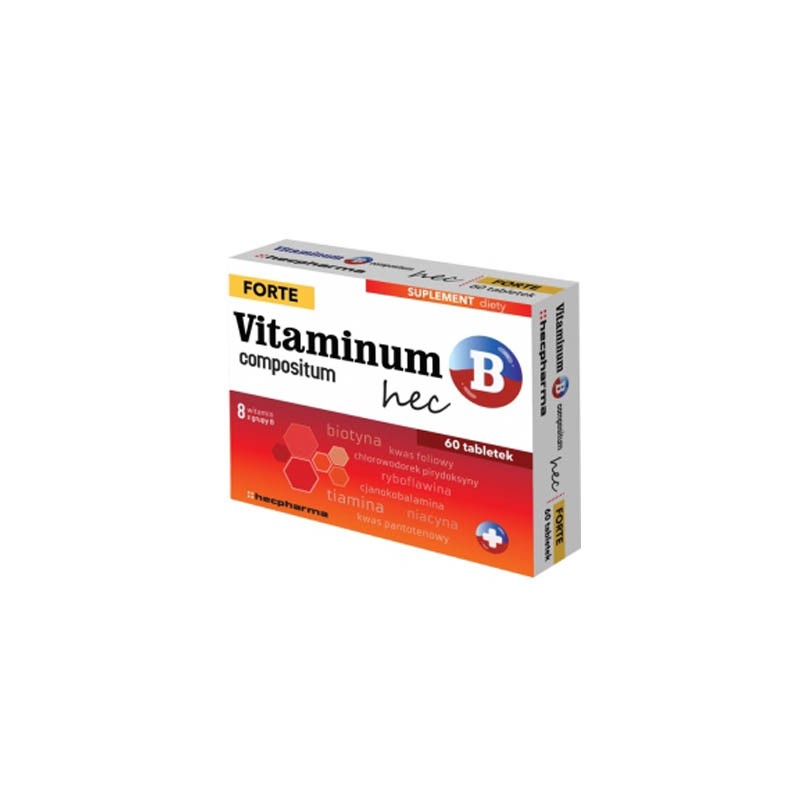 Vitaminum B Compositum Forte Hec, 60 Tabletek | Apteka Moderna