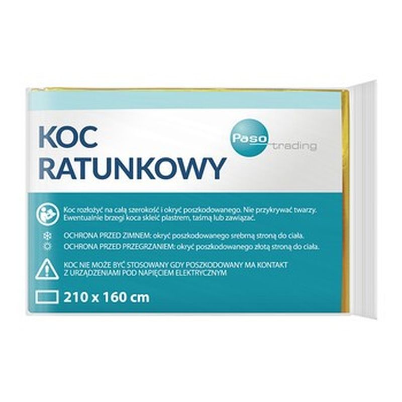 Koc ratunkowy 210 cm x 160 cm 1 sztuka 