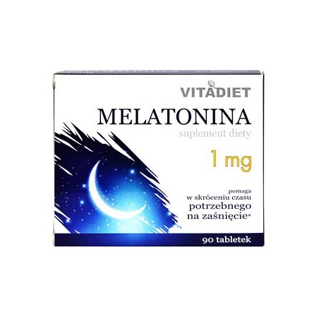  Melatonina 1 mg Vitadiet, 90 tabletek 