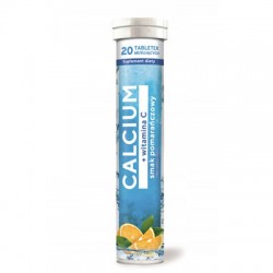 CALCIUM z WIT.C smak pomarańczowy x 20 tabl. mus.