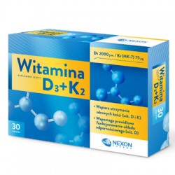 Witamina D3 + K2 Nexon, 30 tabletek