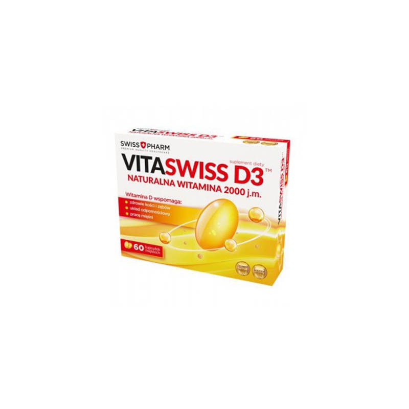 Vitaswiss D3 2000 j.m. 60 kapsułek 