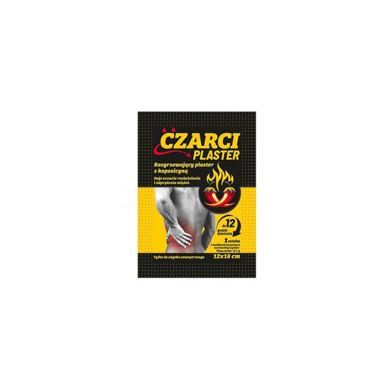 Czarci pazur Rozgrzewający plaster z kapsaicyną, 1 sztuka 