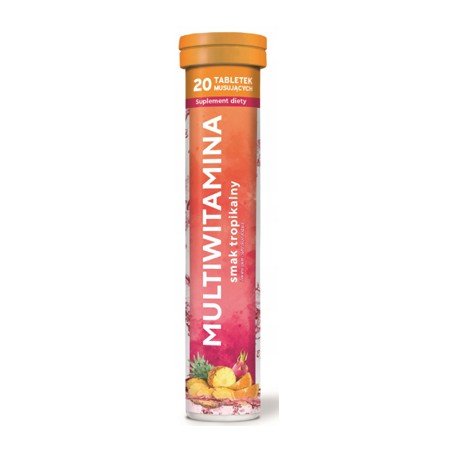  MULTIWITAMINA smak tropikalny x 20 kaps. 