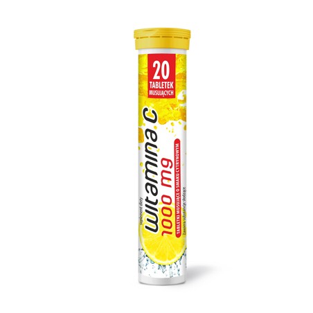  WITAMINA C 1000 mg smak cytrynowy x 20 tabl. mus 