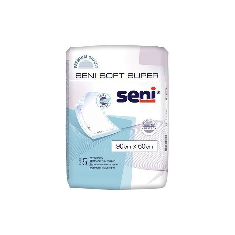 Podkłady higieniczne Seni Soft Super 60 x 90, 5 sztuk 