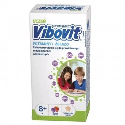 Vibovit Uczeń, 30 tabletek do ssania, smak owoce leśne, od 8 lat