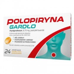 Polopiryna Gardło pastylki twarde 8,75 mg 24 tabletek do ssania