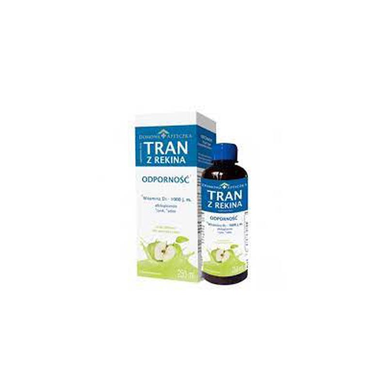 Tran z rekina o smaku jabłkowym 250 ml 