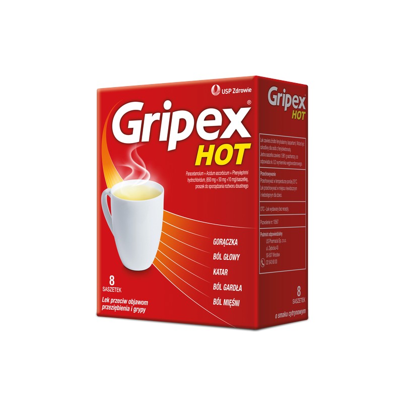 Gripex Hot, 8 saszetek 