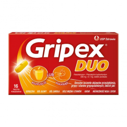 Gripex Duo 500 mg + 6,1 mg, 16 tabletek