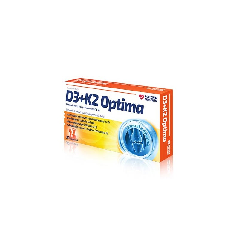 Rodzina Zdrowia D3 + K2 Optima 30 kapsułek 