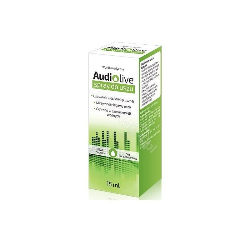 Audiolive spray do uszu, 15 ml 