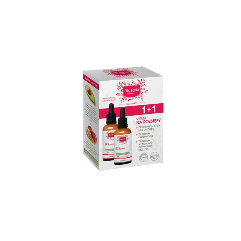 Mustela Maternite, serum na rozstępy, zestaw 2 x 45 ml 