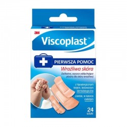 Viscoplast | Mix plastrów wrażliwa skóra | 24 sztuki