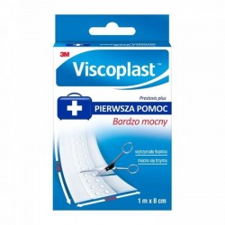 Viscoplast Prestovis Plus, plaster do cięcia, bardzo mocny, biały, 1 m x 8 cm, 1 sztuka