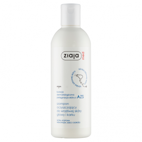  Ziaja Med Atopowe zapalenie skóry Szampon oczyszczający do wrażliwej skóry głowy, 300 ml 