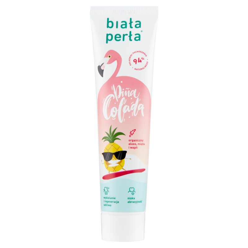 Biała Perła, wybielająca pasta do zębów, o smaku pinacolady, 100 ml 