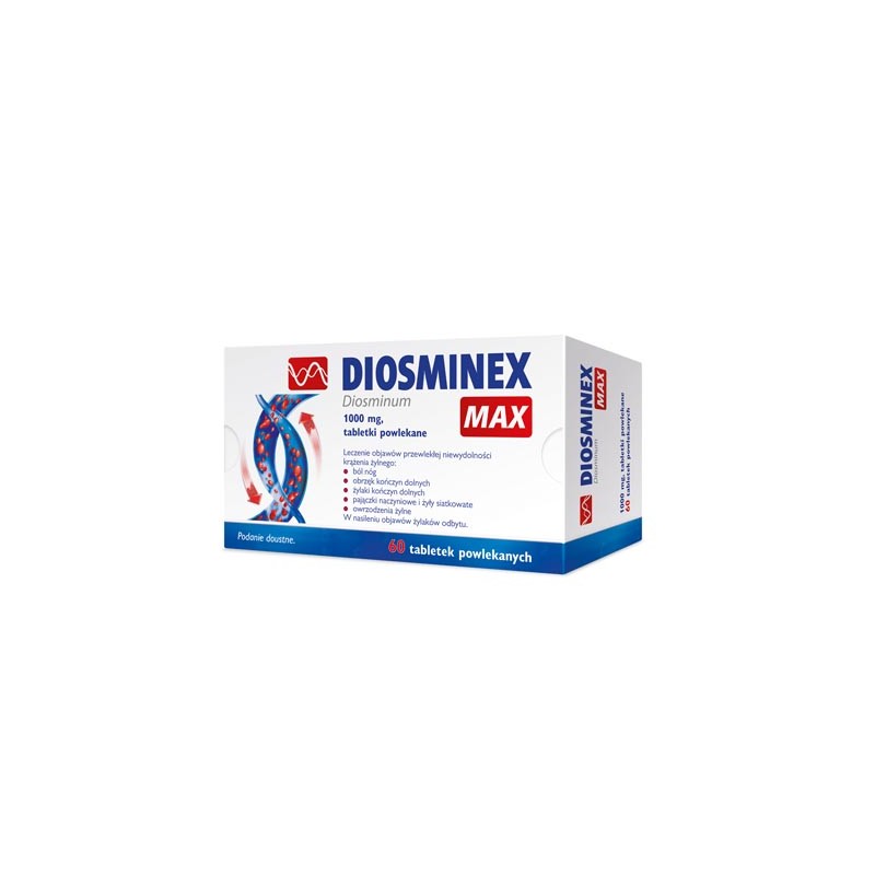 Diosminex Max 1000 mg, 60 tabletek 