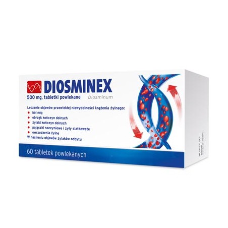  Diosminex 500 mg, 60 tabletek 