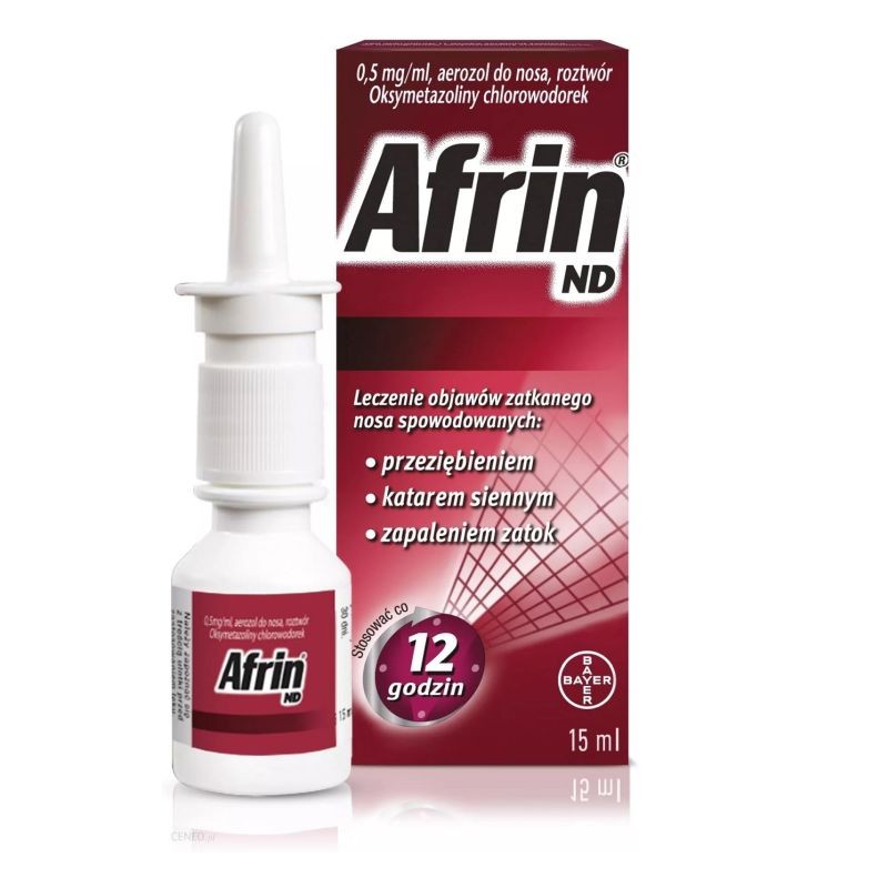 Afrin ND aerozol do nosa 0,5 mg/ml, 15 ml 