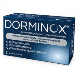 Dorminox 0,0125 g, 7 tabletki