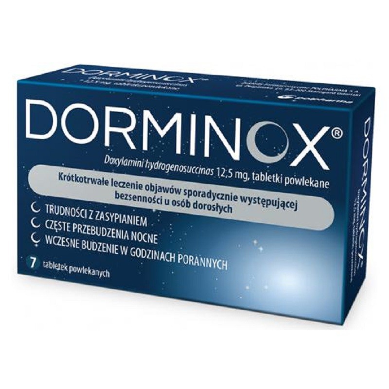 Dorminox 0,0125 g, 7 tabletki 