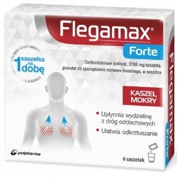 Flegamax Forte granulat do rozpuszczania 6 saszetek