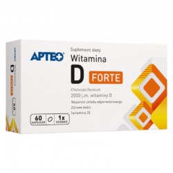 Apteo Witamina D 2000 j.m. Forte 60 kapsułek