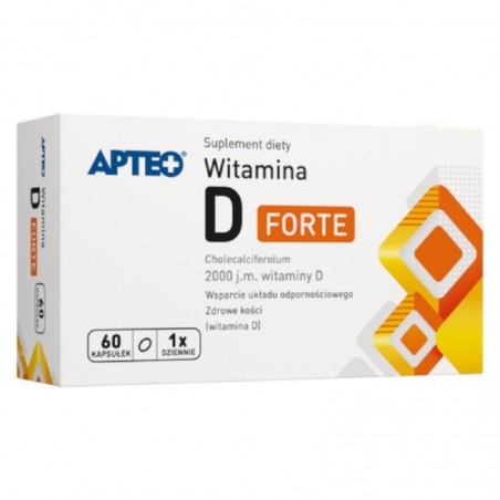  Apteo Witamina D 2000 j.m. Forte 60 kapsułek 