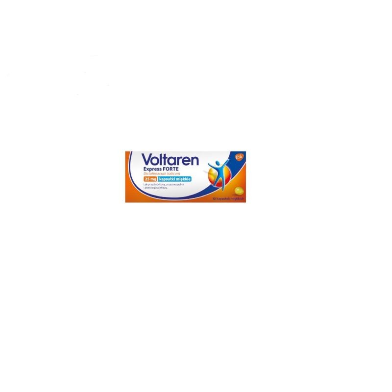 Voltaren Express Forte 0,025 g, 10 kapsułek 