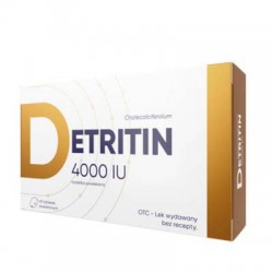 Detritin witamina D3 4000 j. m., 60 tabletek powlekany