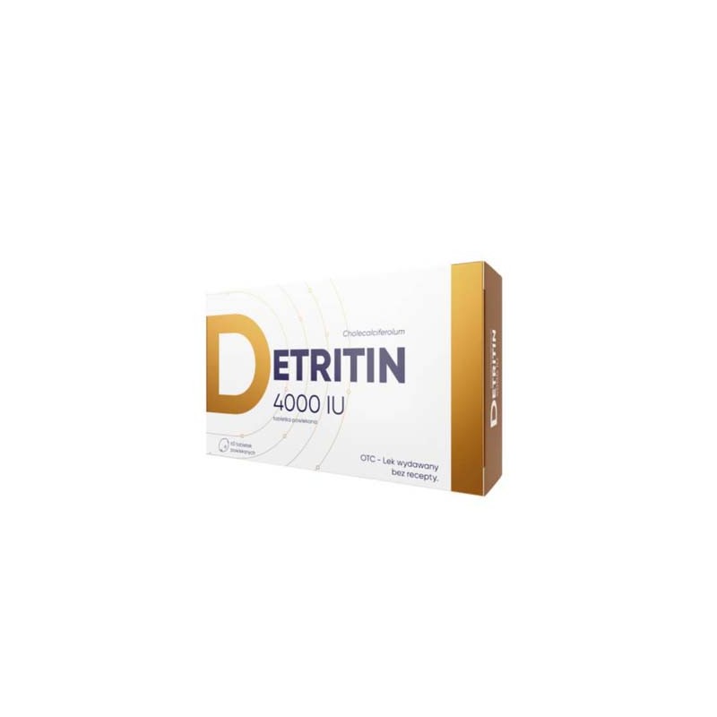 Detritin witamina D3 4000 j. m., 60 tabletek powlekany 