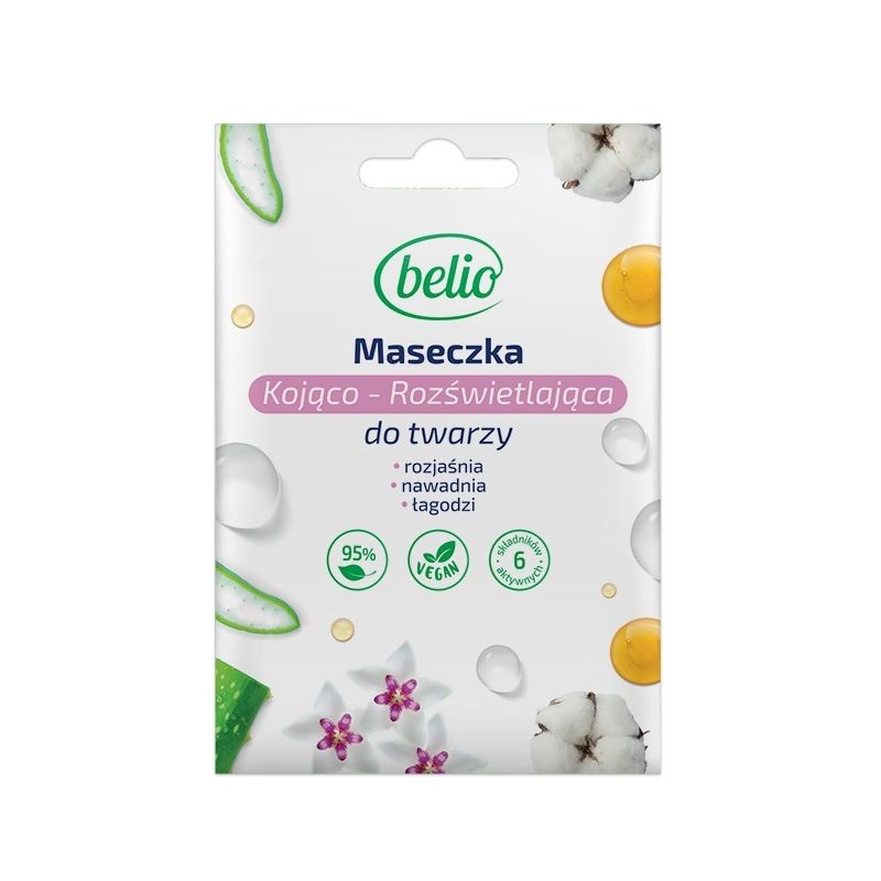 Belio maseczka kojąco - rozświetlająca do twarzy 10 ml 