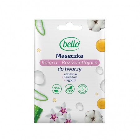  Belio maseczka kojąco - rozświetlająca do twarzy 10 ml 