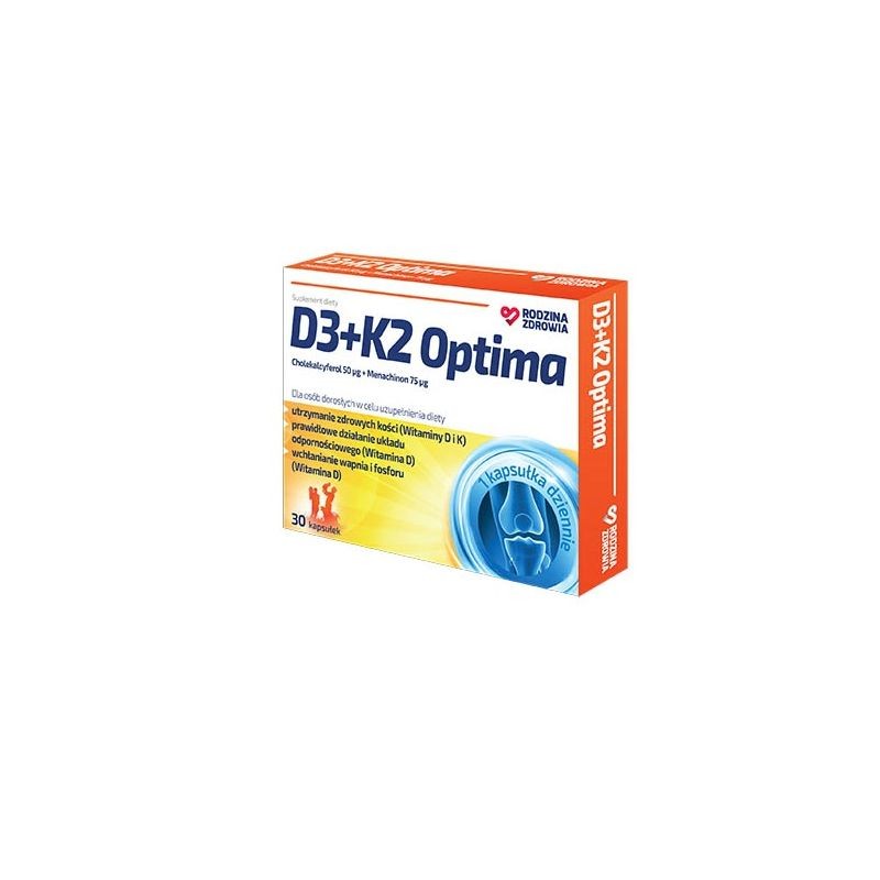Rodzina Zdrowia D3 + K2 Optima 30 kapsułek 