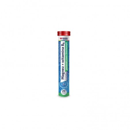 Rodzina Zdrowia Magnez + Witamina B6, 20 tabletki musujących 