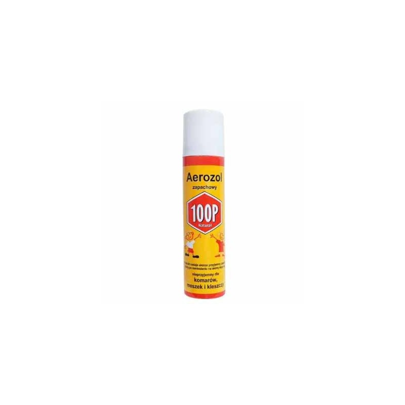 100P aerozol ochronny przeciw komarom, kleszczom, meszkom, 75 ml 