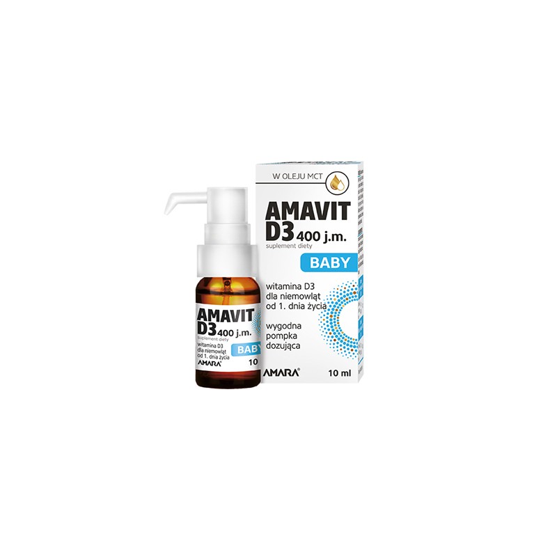 Amavit D3 Baby 400 j.m. krople 10 ml 