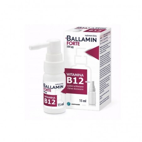 Ballamin, witamina B12 500 µg, aerozol doustny, 15 ml