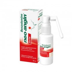 Benzydamine neo-angin forte 3 mg/ml, aerozol do stosowania w jamie ustnej, roztwór, 15 ml