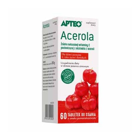  Apteo Care Acerola 60 tabletek do ssania 