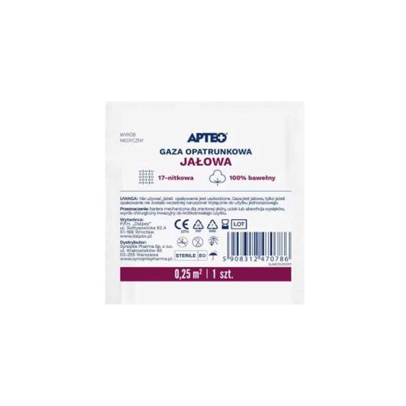 Apteo Care Gaza opatrunkowa 17 nitkowa 0,25mkw 