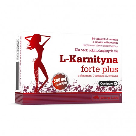  Olimp L-Karnityna Forte Plus o smaku wiśniowym 80 tabletek 