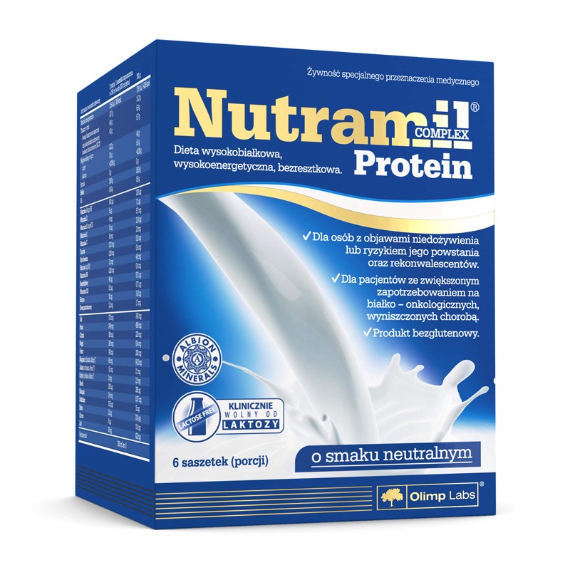 Olimp Nutramil complex protein o smaku neutralnym, 6 sasztek 