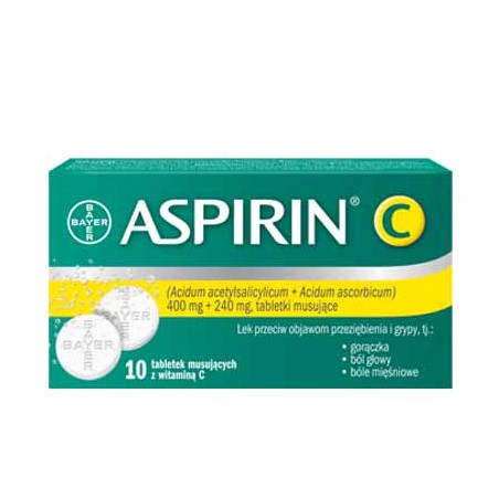 Aspirin C, 10 tabletek
