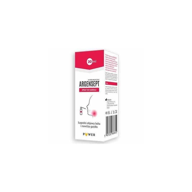Argensept spray do gardła 20 ml 