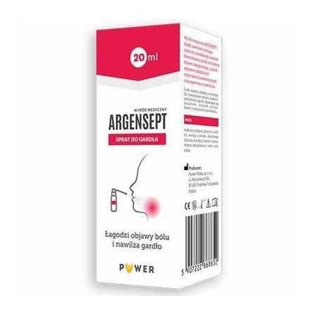  Argensept spray do gardła 20 ml 